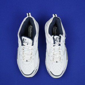 Reebok Logo Athletic Women's Size 7 Wide Blue White Sneakers